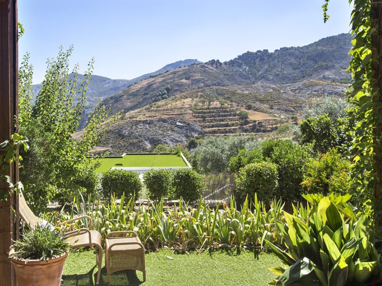 Garten Almunia del Valle hotel b&b granada design boutique beste