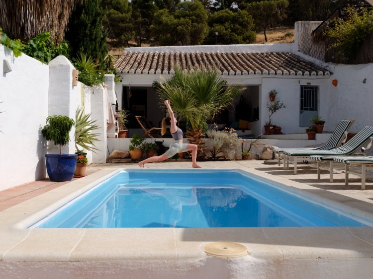 The pool terrace at Almohalla 51 hotel Malaga best romantik