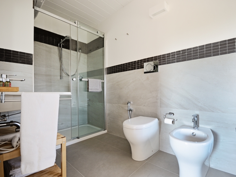 Badezimmer des Doppelzimmers