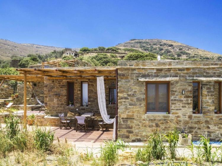 Tinos Ecolodge Big Stone House Kykladen Griechenland ausbrechen frieden harmonie 