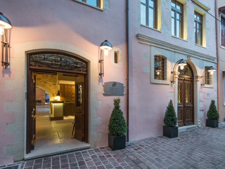 EINGANG Serenissima Boutique Hotel Luxushotel in Chania, Kreta