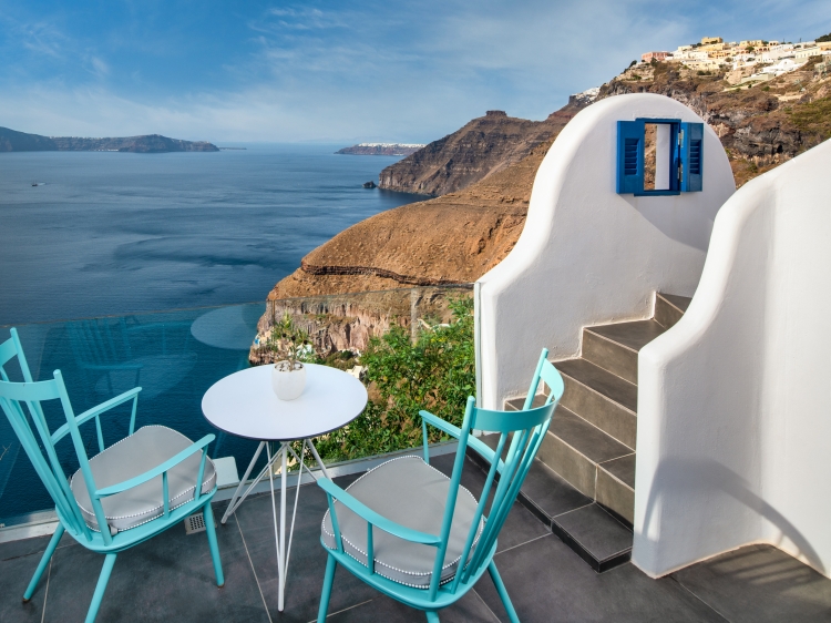 stylisches Hotel in Fira