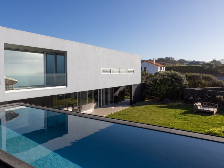 Schönes Ferienhaus Meerblick mit Pool Azoren Portugal