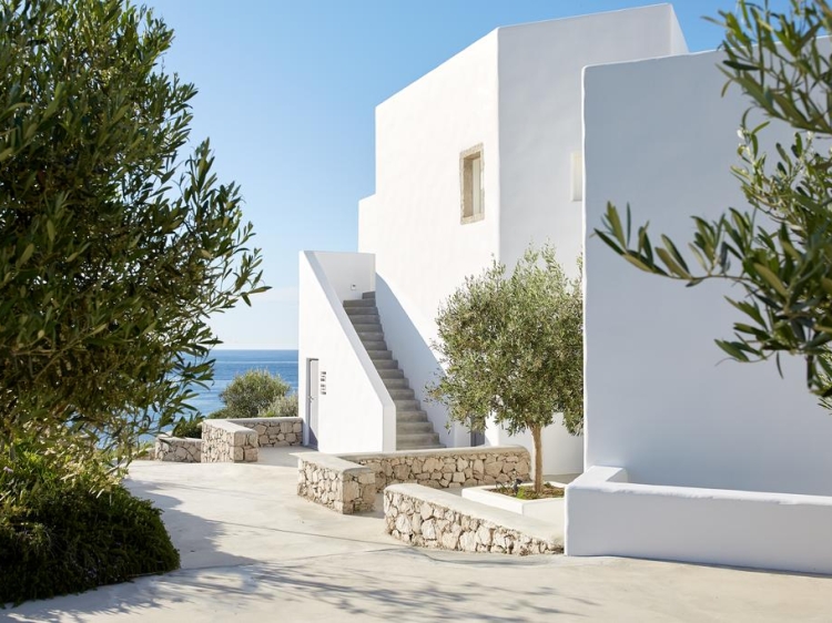 Milos Breeze Boutique Hotel Pollonia griechische Architektur 