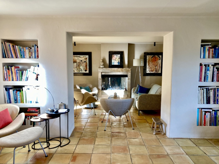 Salon des Ferienhauses Villa Lavande