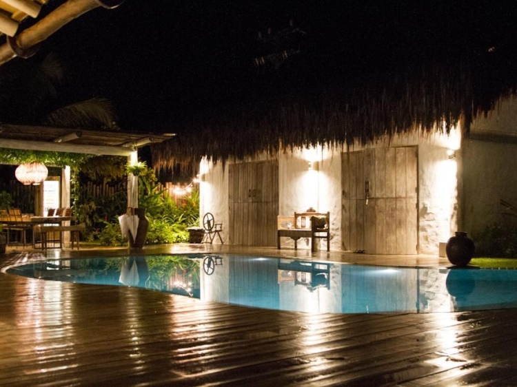 Wohnen Pousada Fulô Caraíva Bahia boutique hotel besonders luxuriös aussergewöhnlich trendig chic cool klein