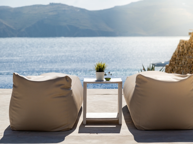 Verweilen Sie in der Ferienvilla Mykonos Panormos Villa in Griechenland kleine Boutique Hotels 