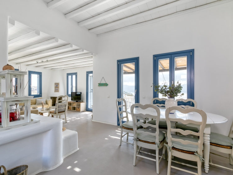 Verweilen Sie in der Ferienvilla Mykonos Panormos Villa in Griechenland kleine Boutique Hotels 