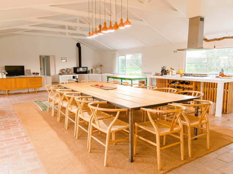 Living room and kitchen