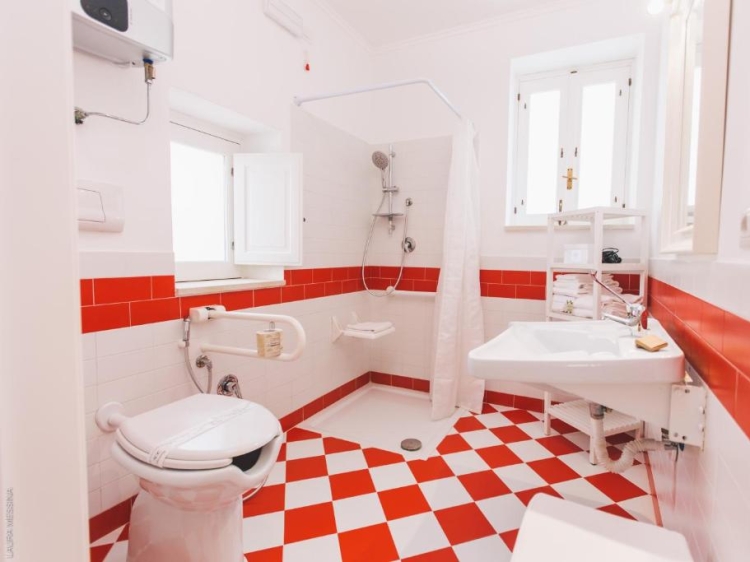 Badezimmer im Dimore delle Zagare Ortigia Siracusa, Sizilien
