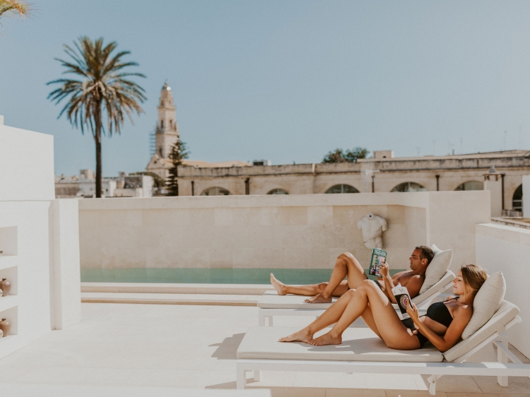 Pool im Palazzo Lecce beste hotel boutique design in Lecce