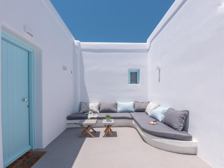 die Villa des blauen Harfenisten Koufonisia Hotel