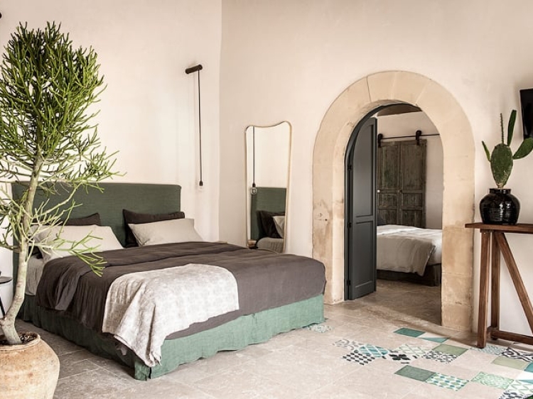 bohemian schlafzimmer, dimora delle balze, Italien, secretplaces