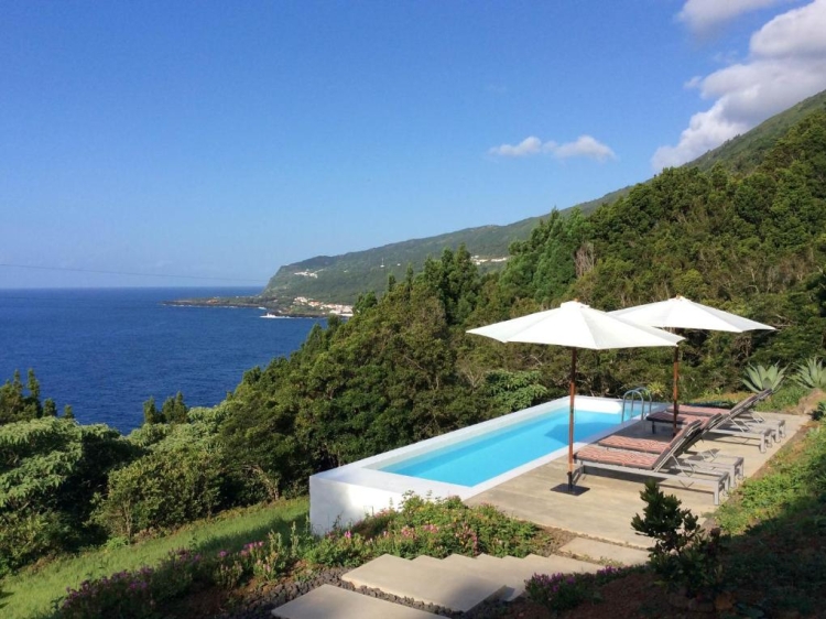 Outdoor Pool and View Azores Casas De Incensos Secretplaces