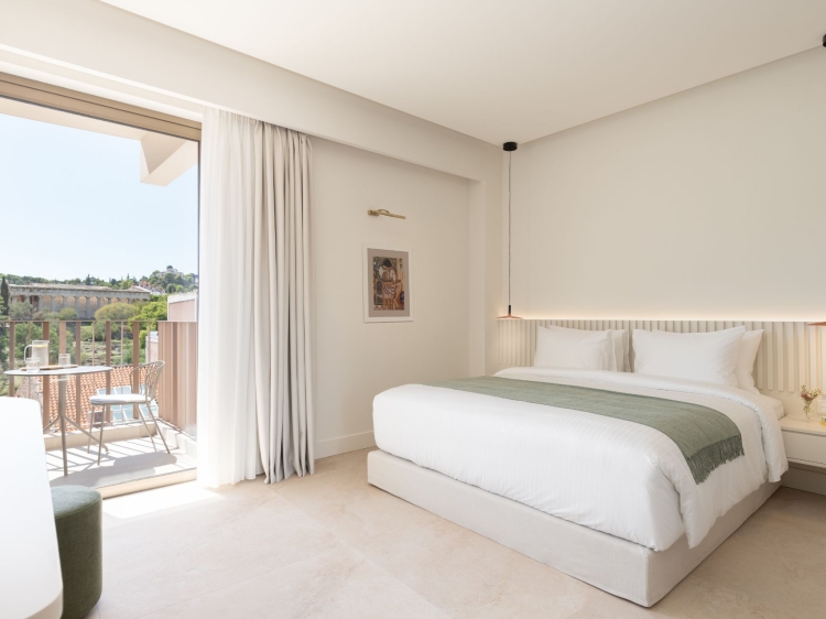Schlafzimmer, altar suites, athens, Griechenland, secretplaces