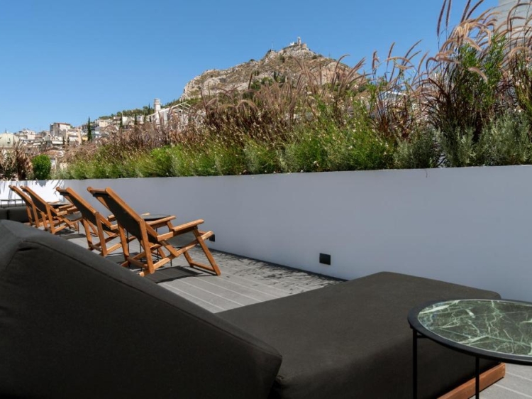 Aussicht Balkon Terasse, Athens flair, boutique hotel, Griechenland, Secretplaces