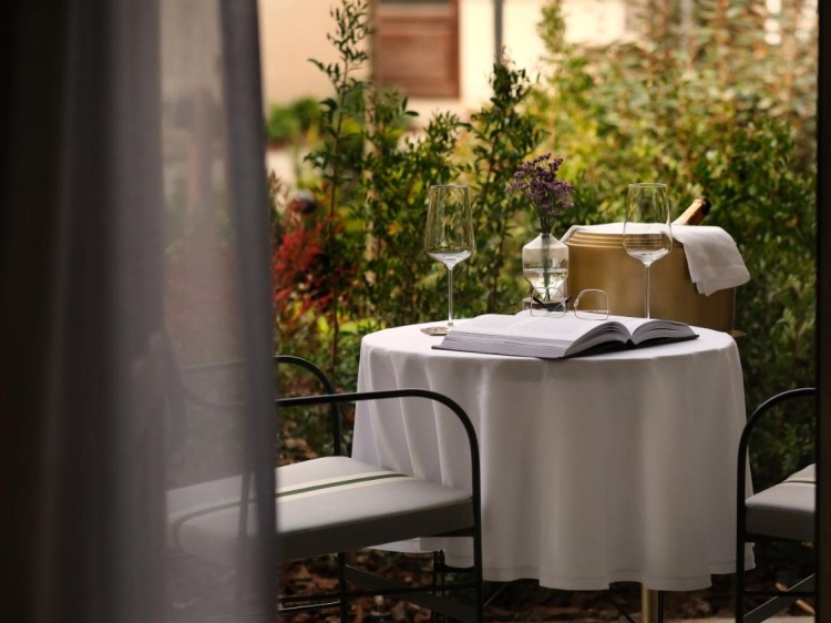 Eunice Gastronómico Boutique Hotel garten in Salamanca