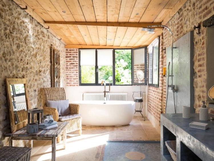 La Maison du Parc Cottage Honfleur Ferienwohnungen inklusive Frühstück Abgelegene Ferien Frankreich 