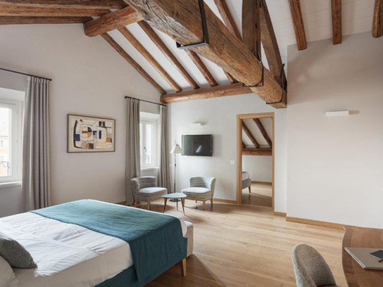 Zimmer im Hotel Relais Roncolo1888 in Emila Romana, Italien