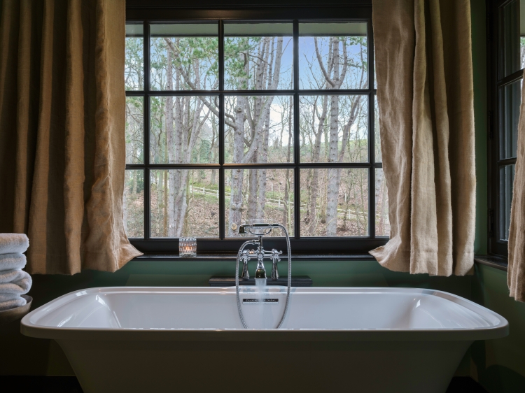 Bathroom at Les Pins de César, country hotel in Normandy