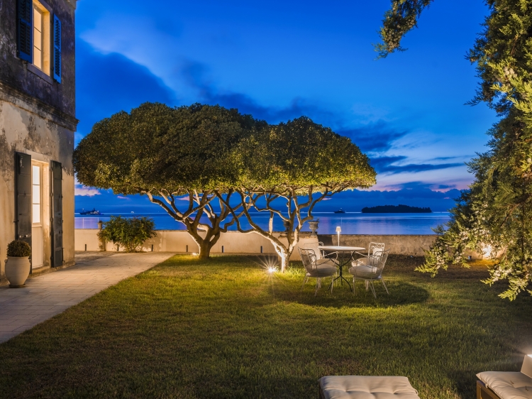 Die Villengärten der Villa Posillipo Korfu