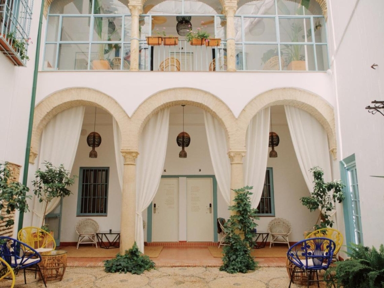 palacete del aguila cordoba, secretplaces, red pool, spain, apartments lofts