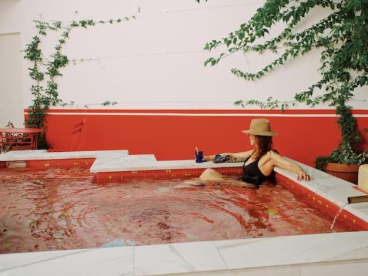 palacete del aguila cordoba, secretplaces, red pool, spain, apartments lofts