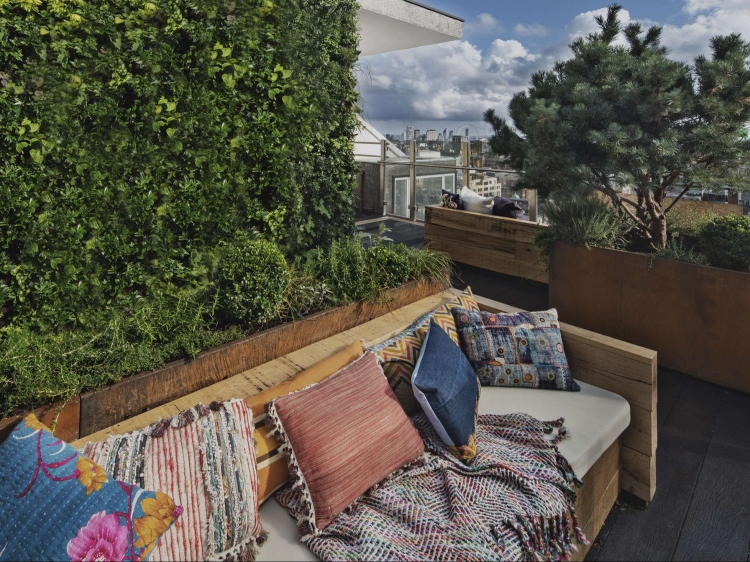 treehouse hotel london, secretplaces, vereinigtes königreich, dachbar, skyline-blick