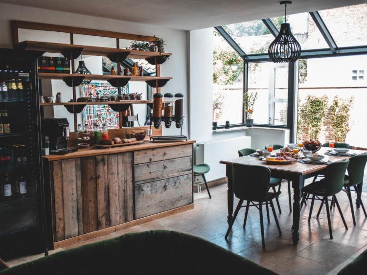 Frühstücksraum im Boutiquehotel Absolute Bruges