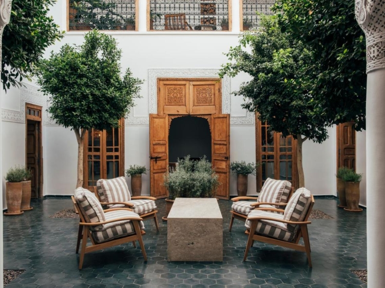 Swimming pool at Riad No.37 boutique guesthouse Marrakech, Morocco