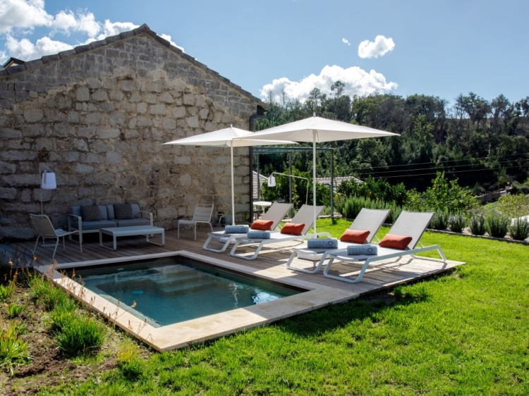 Plunge pool with a view