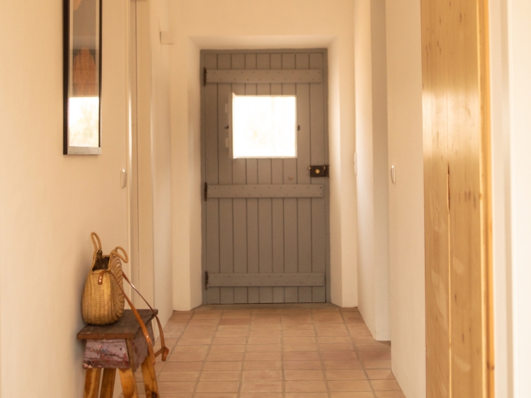 Haustür Vida na Aldeia Haus zur Miete für 4 Leute in der Nähe von vila nova de mil fontes costa vicentina alentejo 