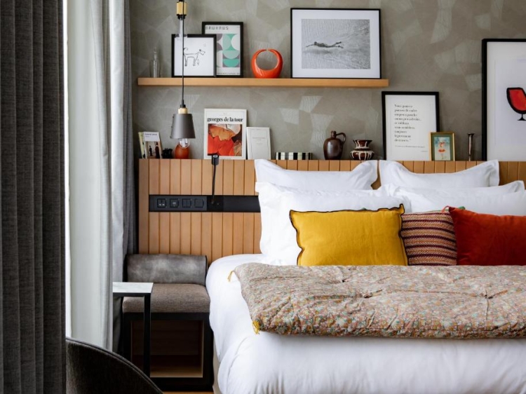 Boutique-Hotel, Marais Paris, elegante Innenräume, kreative Atmosphäre, historischer Charme Hôtel Maison Mère