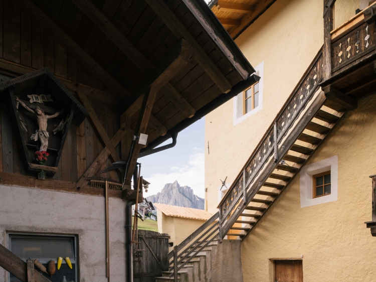 Historischer Innenhof des Schulmeisterhofes