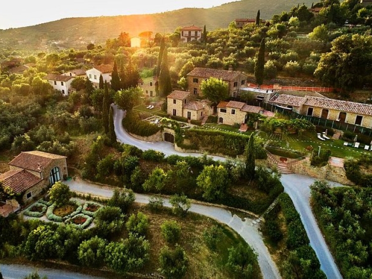Il Falconiere bestes Luxushotel in Cortona Toskana für einen romantischen Kurzurlaub