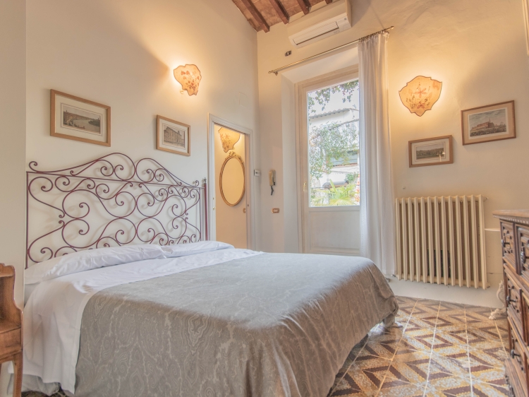 Terraze Suite Schlafzimmer Relais & Maison Grand Tour boutique hotel en florenz