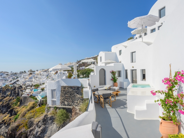Ikies Santorini schönes Hotel Griechenland Secretplaces