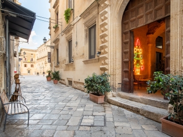 Vico dei Bolognesi per Palazzo Personè - B&B in Lecce, Apulien